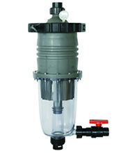 MultiCyclone vortex filter for solar powered pool filtration