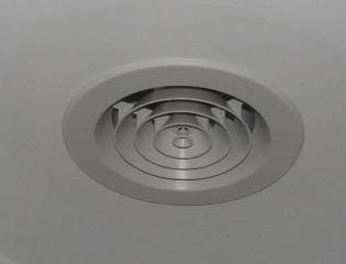 Adjustable and closable ceiling vent 150mm - 300mm