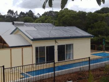 Solartherm heating up a lap pool