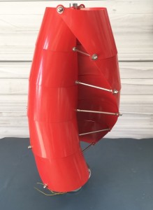 Red Spiral 300 watt wind generator