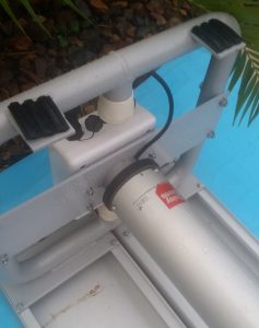 Motor drive for electric pool roller