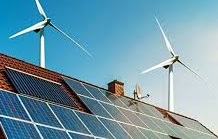 wind and solar on a house
