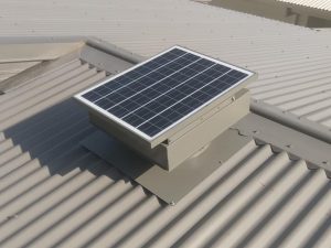 Solazone Tempo - 40 solar roof ventilator removing heat