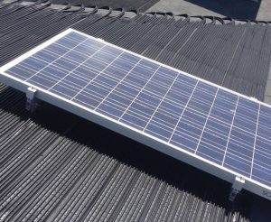Solazone pool heating strip-under-PV