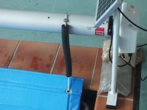 Electric roller with thermal cover