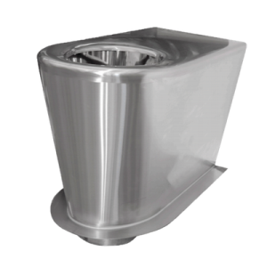 Stainless steel compost toilet pedestal