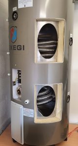 Inside Exegi stainless water tank