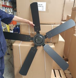 Black 12v Solar ceiling fan