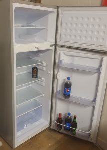 Inside Juka 218 litre solar-powered DC fridge