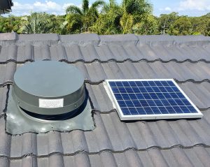 Monument-coloured Alley Cat Solar Roof Ventilator